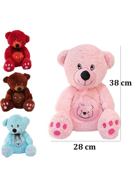 Göbekli Oturan Peluş Ayı 38 cm