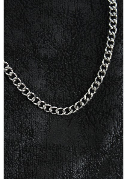 316L Çelik Klasik Oval Zincir Model Gümüş Renk Erkek Kolye fiyatları