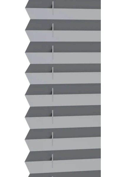 Gri Plise Perde Katlanır Cam Balkon Perdesi - Ofis Perdesi - Mutfak Perdesi modelleri