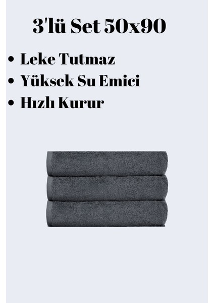 3 Adet 50 x 90 cm Mikrofiber El Yüz Kuaför Berber Spor Havlusu Leke ve Saç Boyası Tutmayan fiyatları