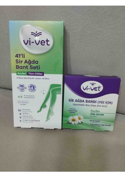 Ağda Bant Seti Azulen 24 Adet Yüz & 41 Adet Tüm Vücut fırsatları