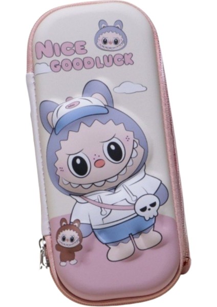 Pembe Lila Labubu Kalem Kutusu