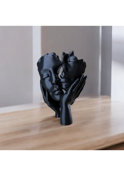 Yüz ve Eller Heykel Biblo - Aşkın Izleri | Kabuk Factory Tasarımı