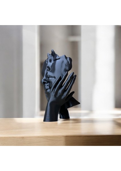 Yüz ve Eller Heykel Biblo - Aşkın Izleri | Kabuk Factory Tasarımı modelleri