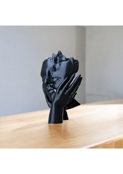 Yüz ve Eller Heykel Biblo - Aşkın Izleri | Kabuk Factory Tasarımı fırsatları