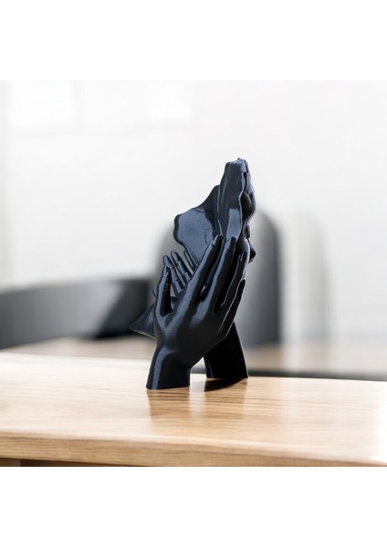 Yüz ve Eller Heykel Biblo - Aşkın Izleri | Kabuk Factory Tasarımı indirimleri