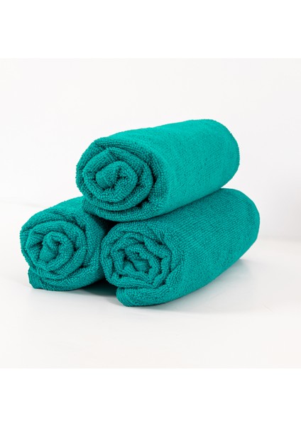 3 Adet 50 x 90 cm Mikrofiber El Yüz Kuaför Berber Spor Havlusu Leke ve Saç Boyası Tutmayan