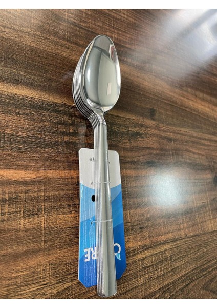 Paslanmaz Çelik Yemek Kaşığı Seti, 6'lı, Klasik Düz Model, Dayanıklı ve Estetik Tasarım modelleri