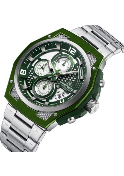 Erkek Kol Saati Fonksiyonlu Çelik Kordon 2209