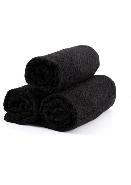 3 Adet 50 x 90 cm Mikrofiber El Yüz Kuaför Berber Spor Havlusu Leke ve Saç Boyası Tutmayan