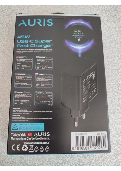 ARS-CH35 45W Şarj Aleti modelleri