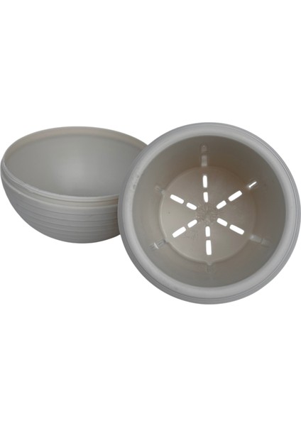 3 Adet Plastik Sukulent Saksı Seti 0,13 Lt Gizli Tabaklı Kaktüs ve Küçük Çiçek Saksısı 62 x 67 mm Krem Gri Kahverengi fiyatları