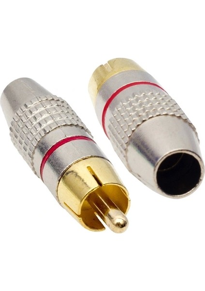 Elektromer Tos Fiş Gold Metal Konnektör (5047)