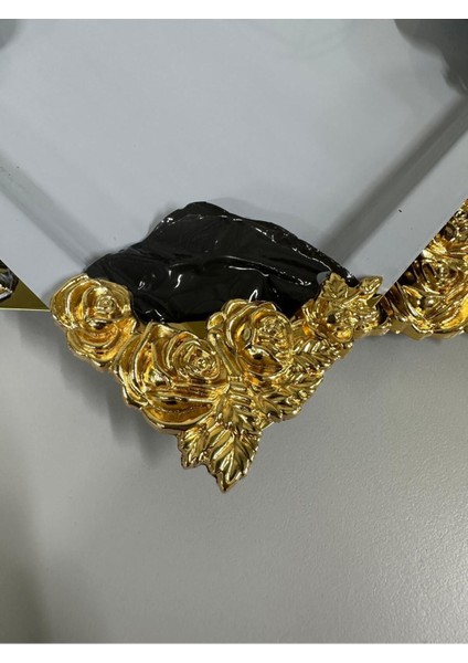 Altın Detaylı 6'lı Kahve ve Pasta Sunum Tepsisi, Şık ve Dayanıklı Tasarım indirimleri