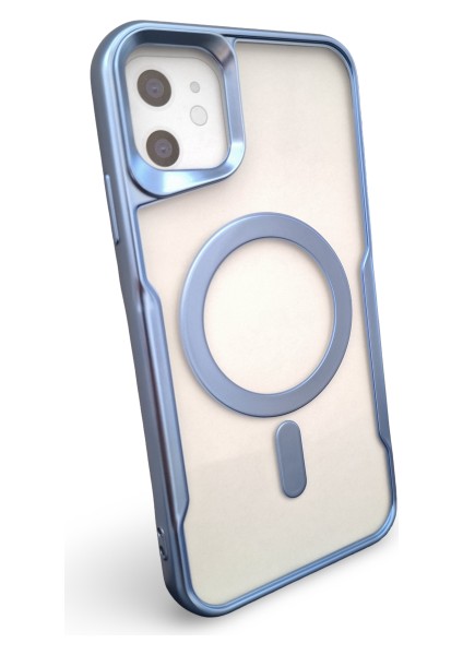 iPhone 11 Magsafe Kablosuz Şarj Özellikli Kamera Koruma Çıkıntılı Arkası Şeffaf Esnek Kaliteli Kılıf