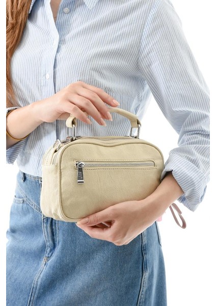 Vegan Deri Kadın Postacı Çanta 21*15 cm Yıkama Suni Deri Omuz Çantası Çapraz Askılı Çanta fiyatları