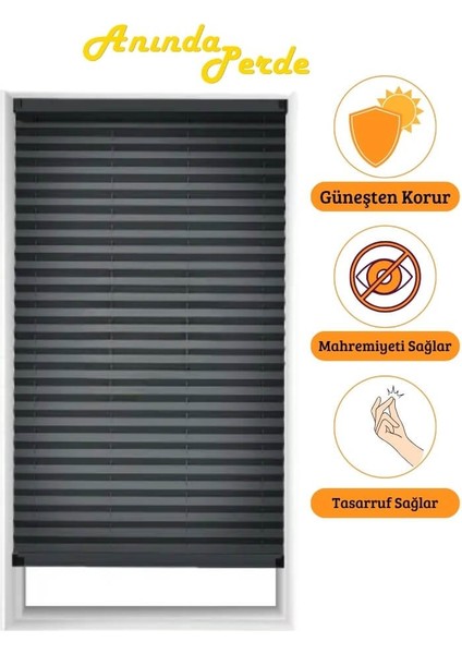 Antrasit Plise Perde Katlanır Cam Balkon Perdesi - Ofis Perdesi - Mutfak Perdesi modelleri