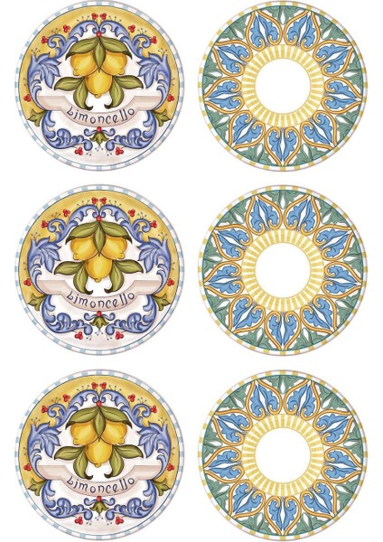 Çok Renkli Pasta Tabağı Seti, 19 Cm, 6'lı, Şık ve Zarif Yemek Sunumları Için fiyatları