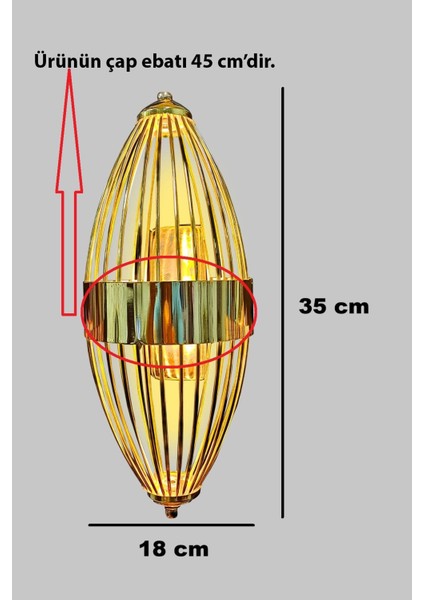 Beyzbol Modeli Metal Çift Yönlü Beyaz Işık Gold Duvar Aydınlatma Aplik Pilli fiyatları