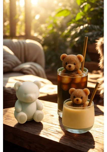 3D Ay Şekilli Silikon Buz Kalıbı, Kahve ve Kokteyl Sunumu Için modelleri