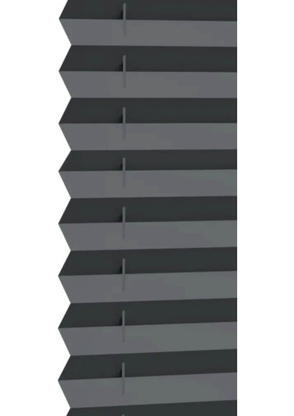 Antrasit Plise Perde Katlanır Cam Balkon Perdesi - Ofis Perdesi - Mutfak Perdesi