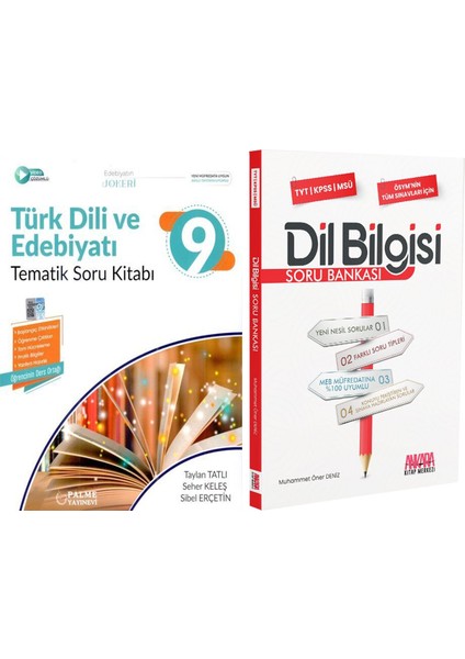 Palme 9.sınıf Türk Dili Edebiyat ve Akm Dil Bilgisi Soru Bankası Seti 2 Kitap