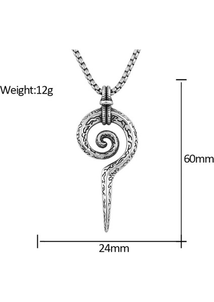 Paslanmaz Çelik Maya Totem Scepter Yılan Kolye indirimleri