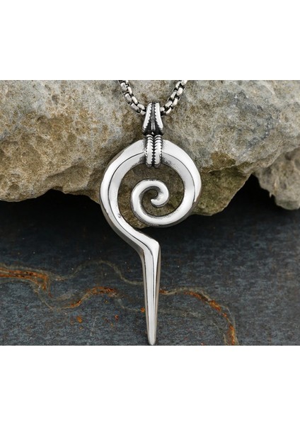 Paslanmaz Çelik Maya Totem Scepter Yılan Kolye