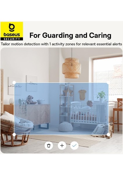 Security P1 Pro Iç Mekan 3k Wi-Fi Kamerası - Yapay Zeka Algılama, 360° Dönebilme, Gece Görüşü, 256GB A Kadar Microsd Kart Desteği ve Sesli Asistan Uyumluluğu,dijital Zoom - Beyaz fiyatları