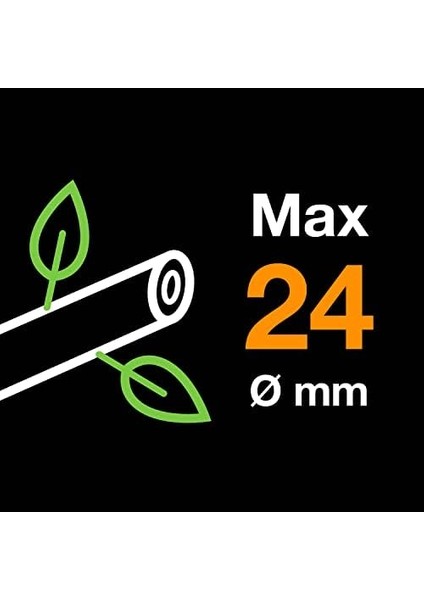 Bahçe Makası Plus, Powerlever, P721, Taze Dallar ve Çalılar Için, Yapışmaz Kaplama, Paslanmaz Çelik Bıçaklar, Uzunluk: 21 Cm, Siyah/turuncu, 1057170 modelleri