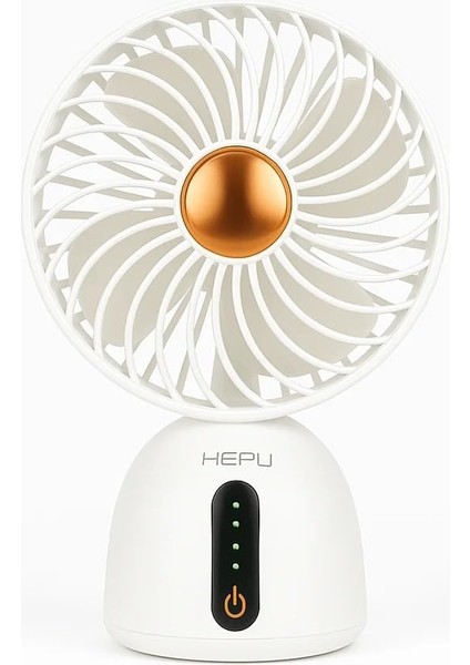 HP-F07 USB Şarjlı Sessiz Masaüstü Mini Fan 360 Derece Ayarlanabilir Gövde Vantilatör
