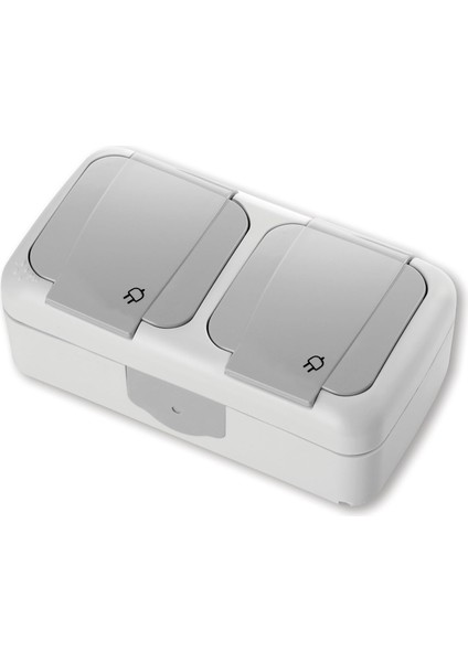 Pack Viko Palmi̇ye Gri̇ Toprakli Pri̇z