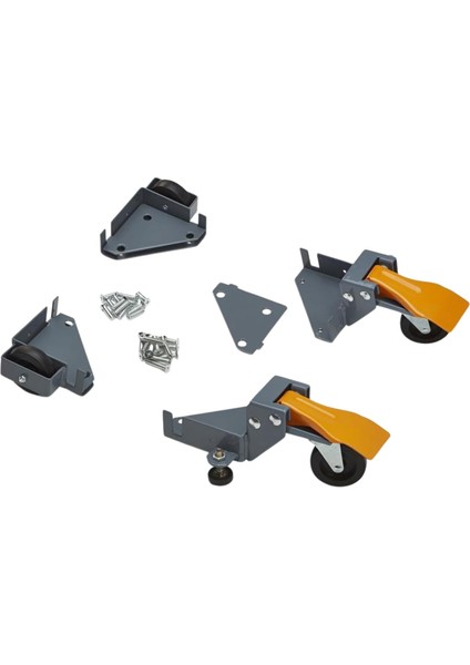 Portamate PM-1100 Mobil Temel Kit, Sağlam, Evrensel, Ayarlanabilir, Ayarlanabilir Rulo Seti, Hareketli Ekipman, Aletler, Makineler Için Tekerlekli Çerçeve ve Tekerlekler, 180 kg Kapasite