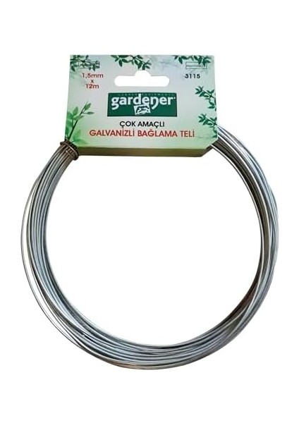 3115 Galvanizli Çok Amaçlı Bağlama Teli - 1,5mm x 12M fiyatları