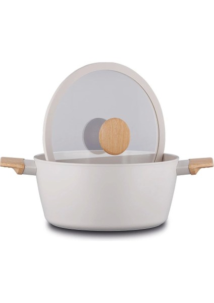 7 Parça Bej Tencere Seti, Dayanıklı ve Şık Mutfak Gereçleri modelleri