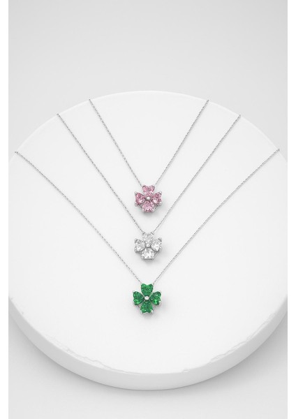 Zirkon Taşlı Yonca Kolye fiyatları