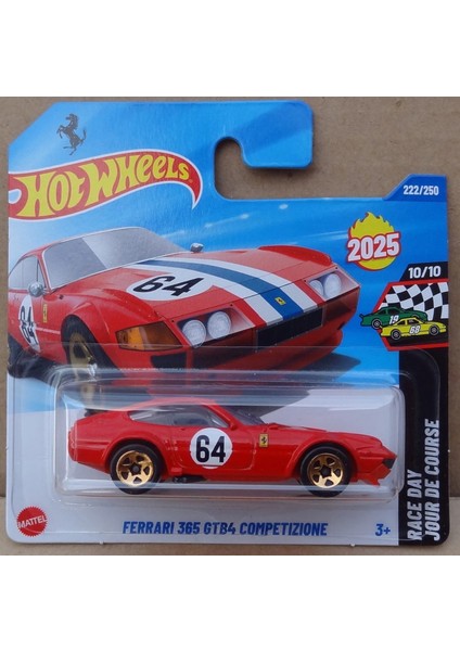 Ferrari 365 Gtb4 Competizione Diecast Model Araba (1:64 Ölçek)