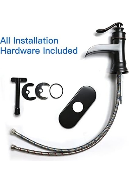 Şelale Çıkışı, Tek Kollu Lavabo Musluğu, Lavabo Armatürü, Orb Yağı Ovulmuş Bronz, 9233 modelleri