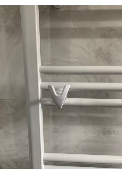 Bornoz Askısı Kolay Kurulum Havlupan Askısı Banyo Askısı 2 Adet V Model