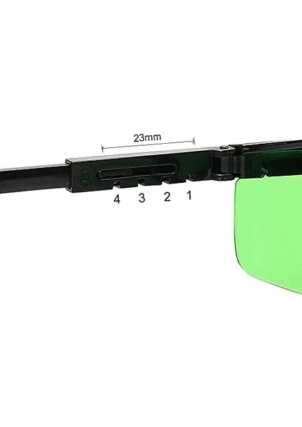 KBL1G Yeşil Çizgi Lazer Izleme ve Epilasyon Gözlüğü, Yeşil/siyah modelleri