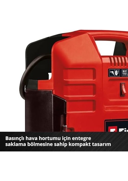 Akülü Çanta Tipi Kompresör Te-Ac 36/8 Li Of Set-Solo Power X-Change (36 V, Maks. 8 Bar, Yağsız, 130 L/dk Emiş Kapasitesi, 3-Parçalı Adaptör Seti Dahildir, Akü ve Şarj Cihazı Dahil Değildir) modelleri