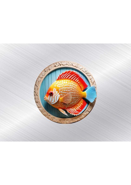 3 Adet 6x6 cm Uv Baskılı Ahşap Magnet V2