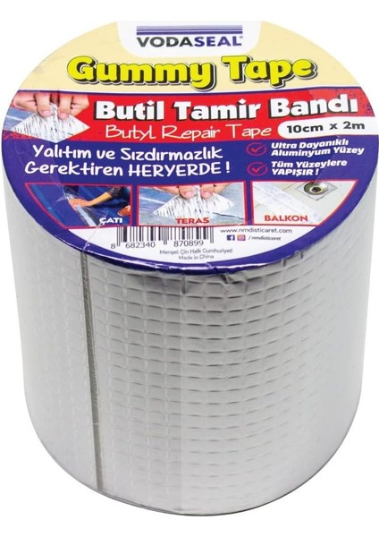 Gummy Tape Bant, 100 Milimetre x 2 Metre
