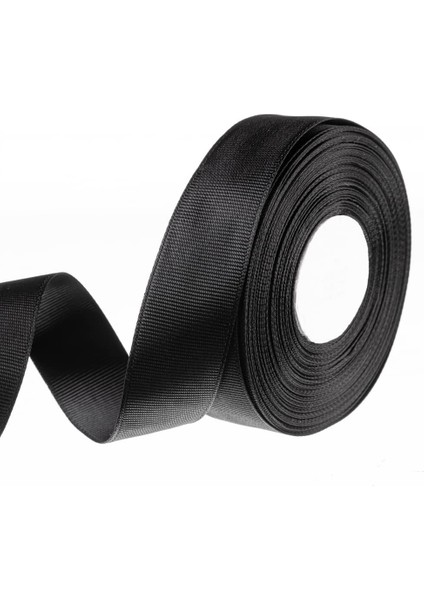 Siyah Grogren Kurdele 1 cm 10 Metre