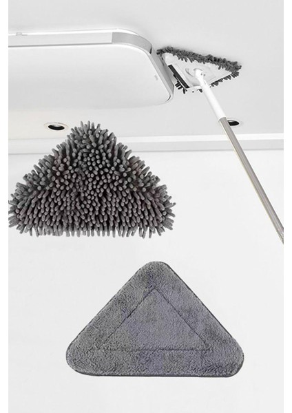 Teleskopik 3 Sopalı 2 Bezli Üçgen Cam Silme Aparatı, 150 cm fırsatları