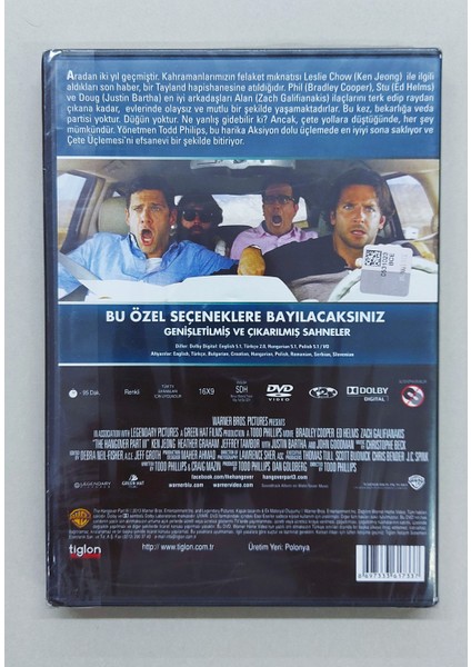 The Hangover Iıı Felekten Bir Gece 3 DVD Film modelleri