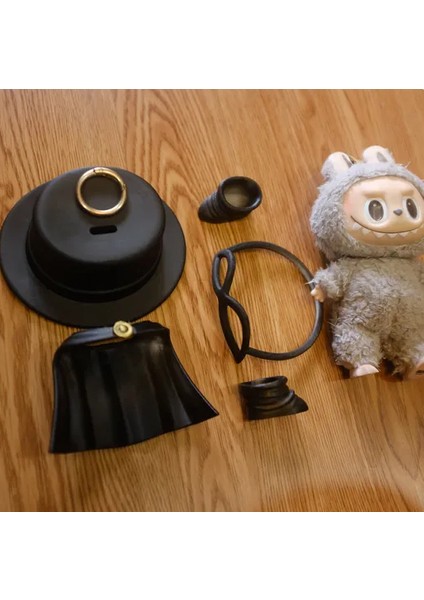 4 Parça Ayakkabı Şapka Pelerin Gözlük Aksesuar Seti Labubu (Oyuncak Bebek Dahil Değildir.) indirimleri