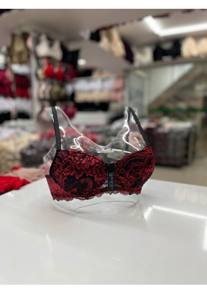 Iç Giyim Ebru Lüx Silikonlu Destekli Balenli Ebruli Desenli Sütyen (Sütyen Yıkama Topu Hediyeli )