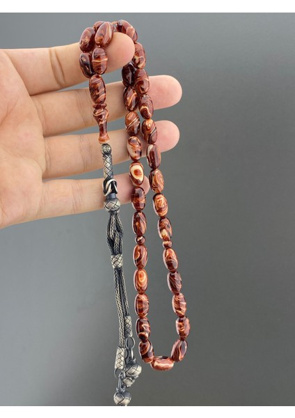 Orijinal Sertifikalı Sündülüs Tesbih 1000 Ayar Gümüş Çakırbeyli Kazaz Püsküllü fiyatları