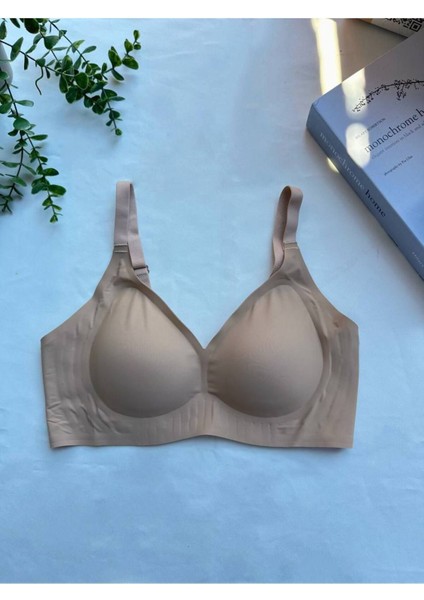 Iç Giyim Ithal Kopçalı Süngerli Desteksiz (Yok Gibi) Sütyen (Yıkama Filesi Hediyeli)
